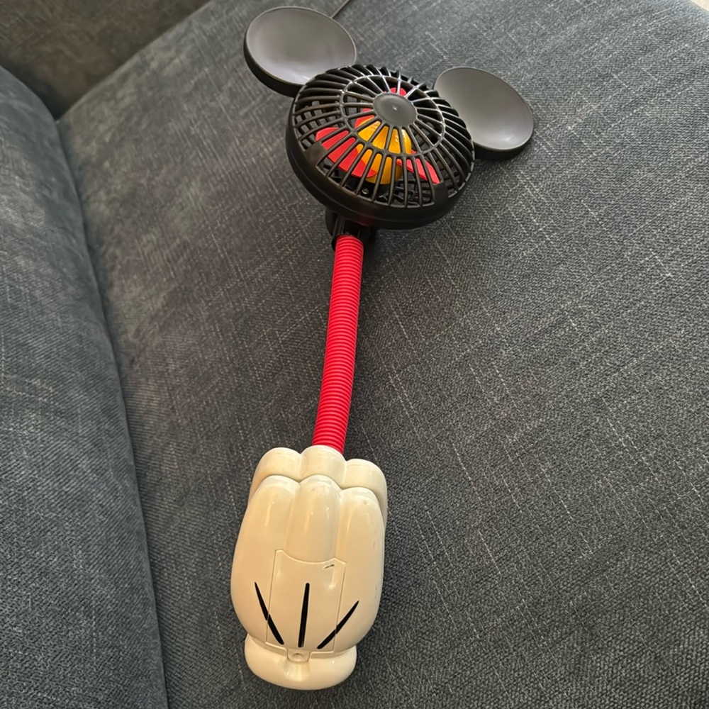 Disney Mickey Mouse Handheld Fan - Black, Red, Yellow